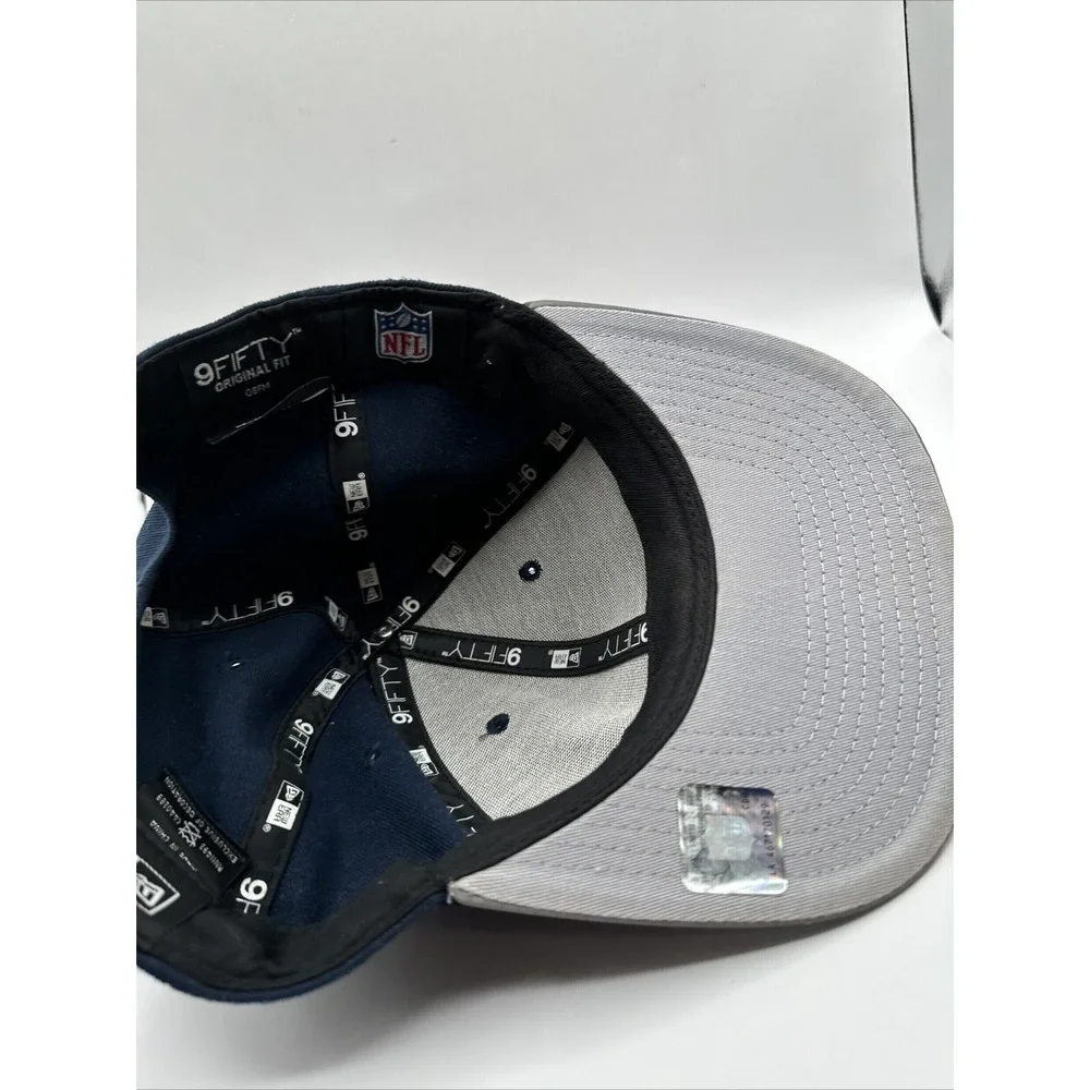 Dallas Cowboys Hat NFL New Era Original‎ Fit 9FIFTY SNAPBACK Navy and Gray Tags